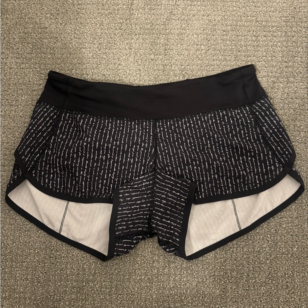 Lululemon Speed Up Low Rise 2.5” Shorts